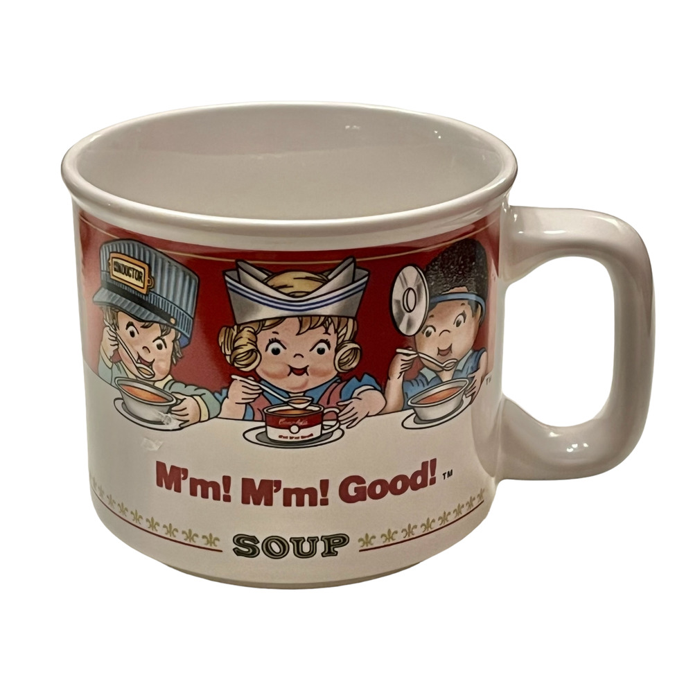 Campbells Soup Kids Mug Cup Bowl Fireman Police Nurse Doctor 1993 Westwood Vtg